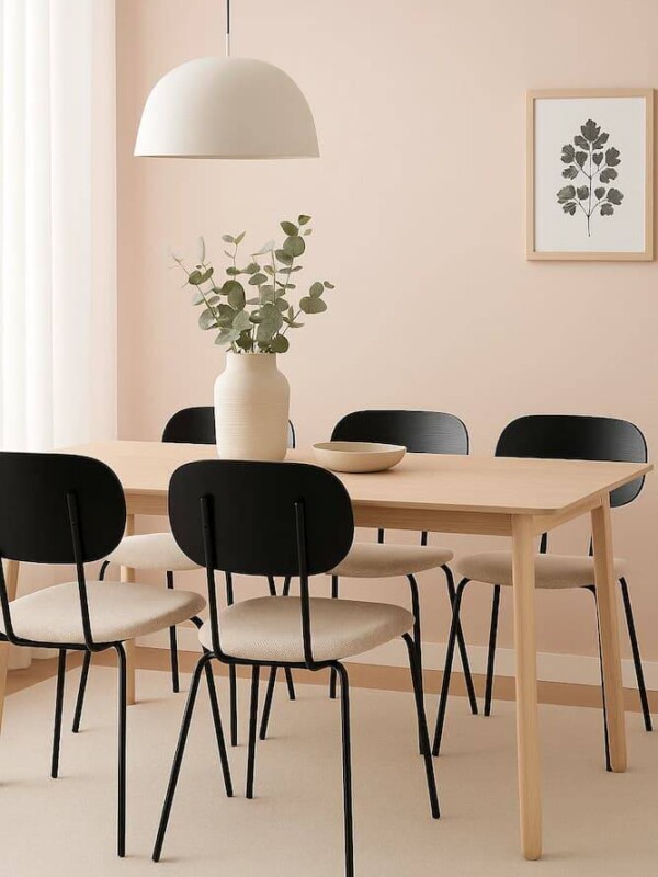 conjunto de silla negra de salon