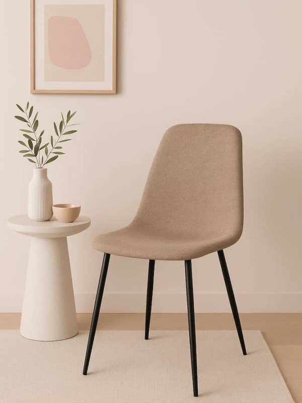 silla de comedor acolchada