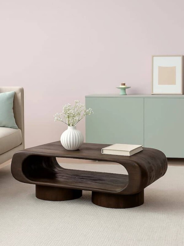 mesa de centro de madera