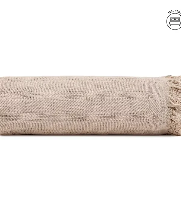 PLAID CAMEL ALGODÓN TEXTIL/HOGAR 250 X 260 CM