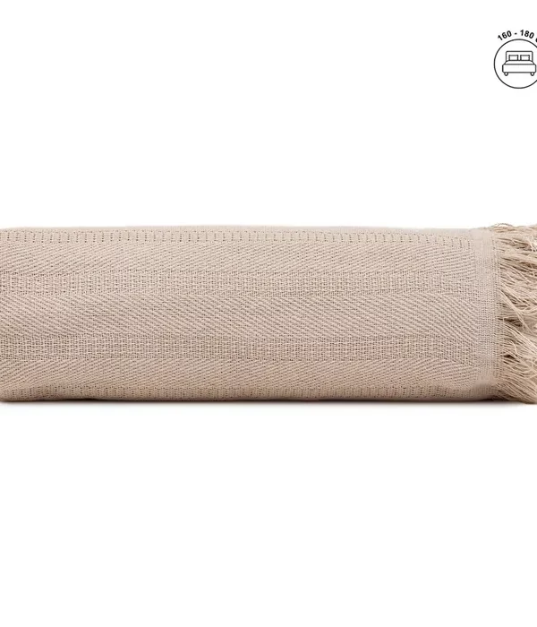 PLAID CAMEL ALGODÓN TEXTIL/HOGAR 280 X 260 CM