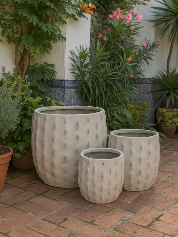 set de maceteros decorativos de exterior