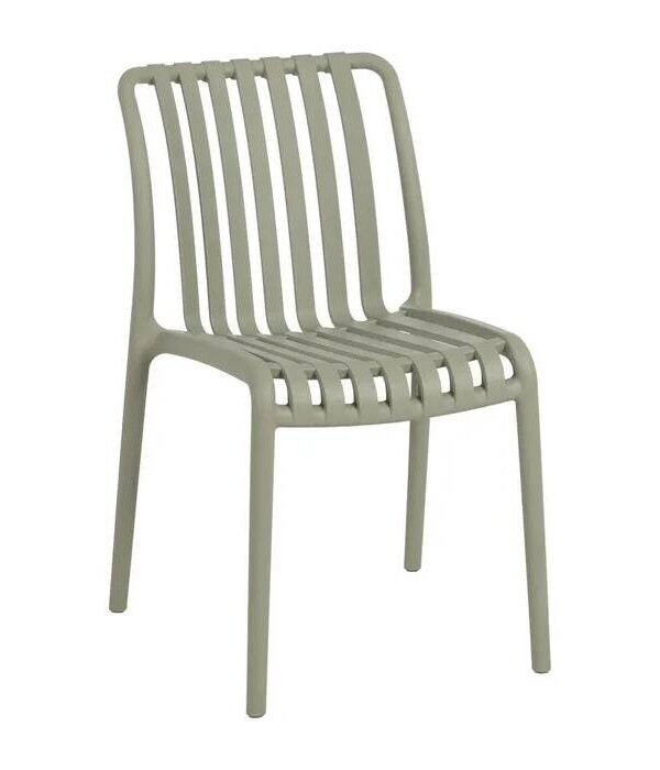 Silla apilable verde