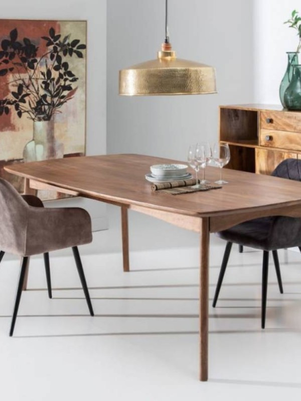 Mesa comedor marrón madera de mango