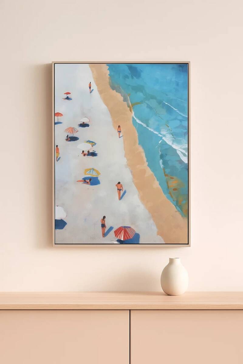 cuadro decorativo de playa