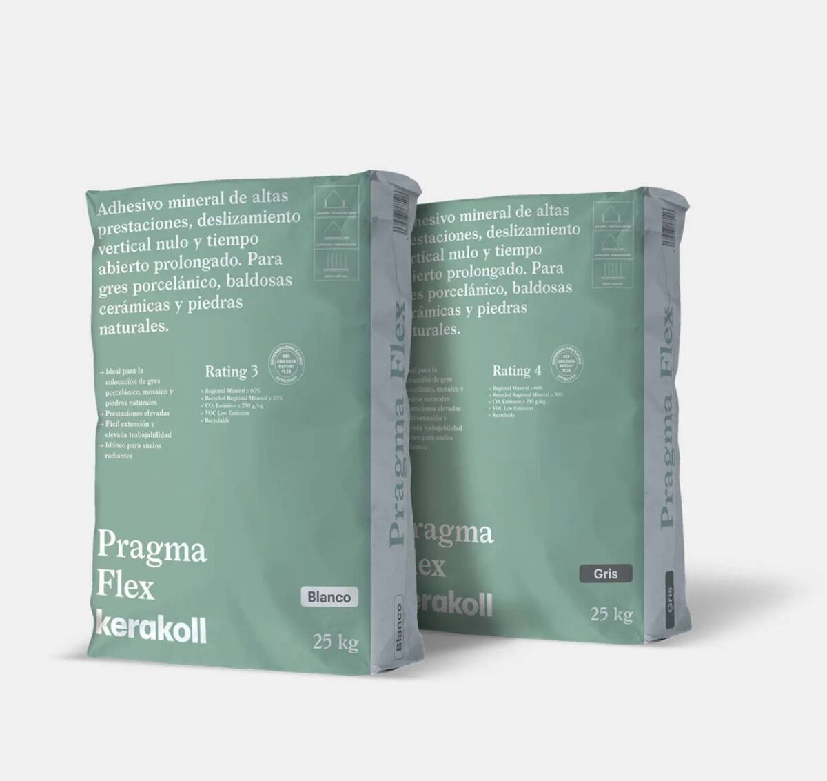 bolsas de adhesivo mineral de altas prestaciones