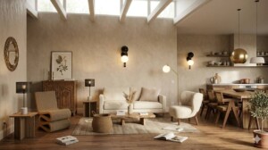 ejemplo de salón con tendencias iluminación 2026