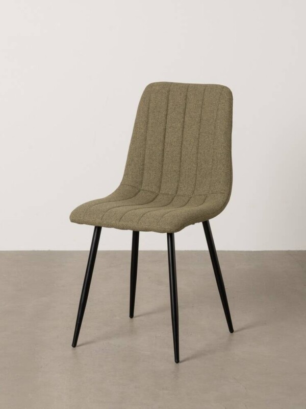 SILLA VERDE TEJIDO-METAL SALÓN 44 X 51 X 88 CM