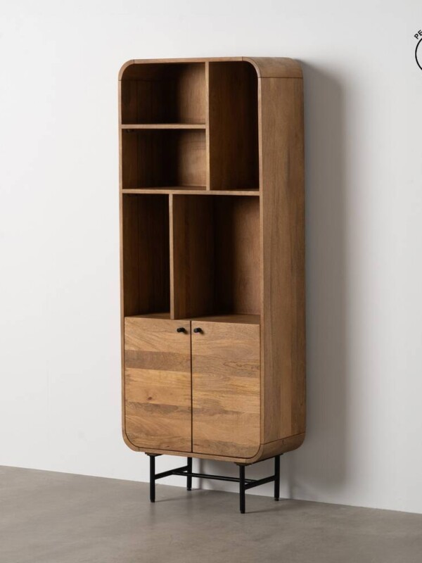 MUEBLE AUXILIAR NATURAL MADERA DE MANGO 60 X 30 X 160 CM