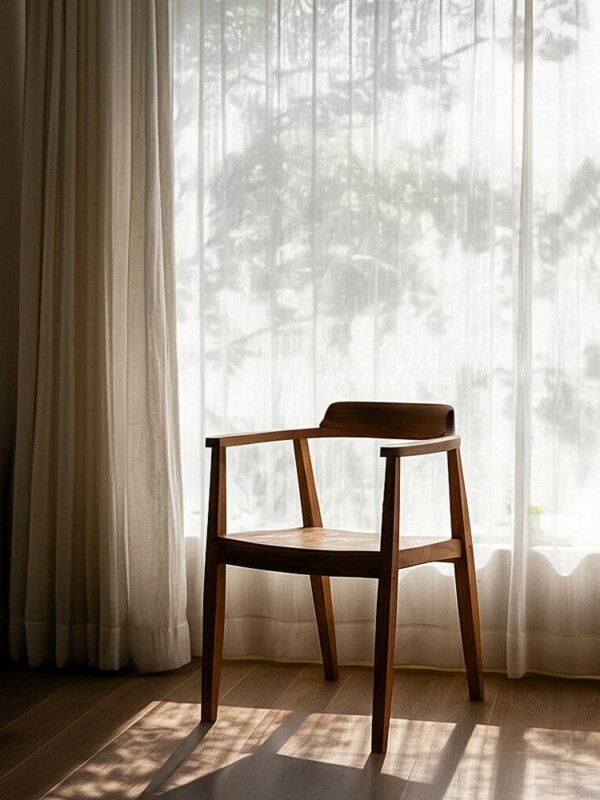 SILLA NATURAL MADERA 58,50 X 59 X 76 CM