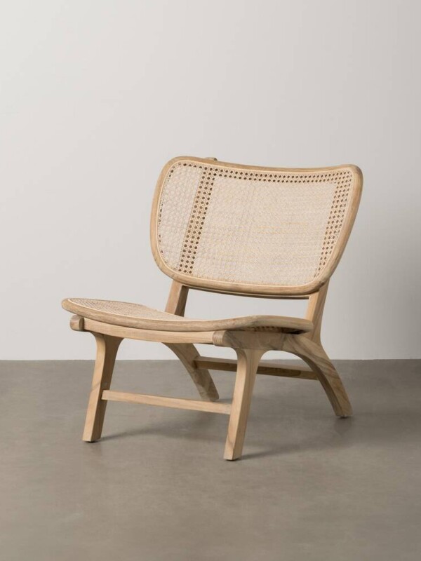 SILLÓN NATURAL RATÁN/MADERA SALÓN 84 X 58 X 74 CM