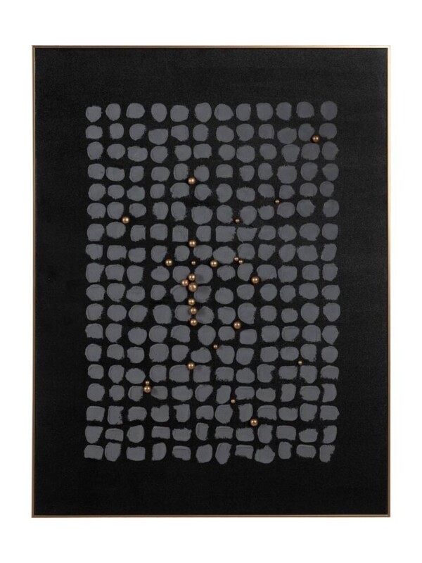 CUADRO ABSTRACTO NEGRO-GRIS PS - LIENZO 90 X 120 CM