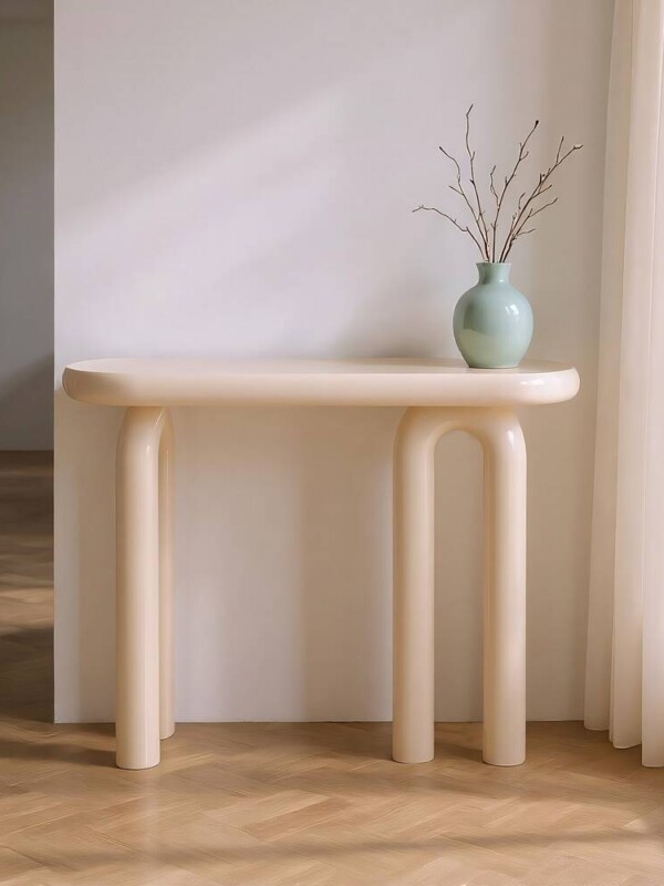 CONSOLA LACADO CREMA DM ENTRADA 120 X 35 X 80 CM
