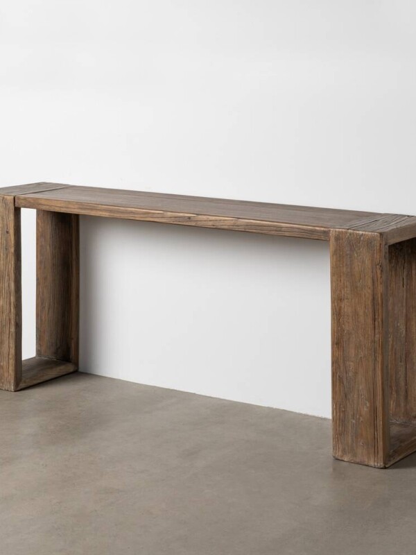 CONSOLA MADERA DE OLMO ENTRADA 178 X 38 X 76 CM