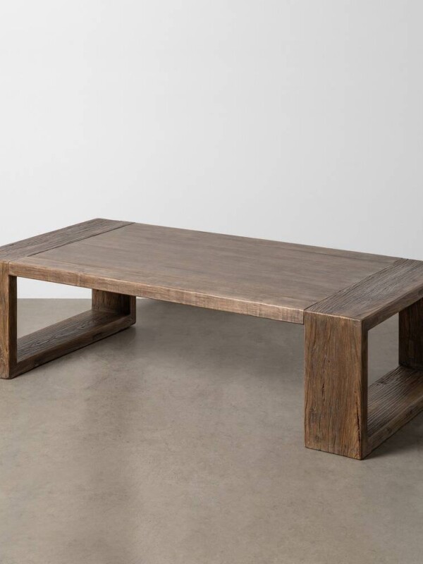 MESA CENTRO MADERA DE OLMO SALÓN 160 X 80 X 43 CM