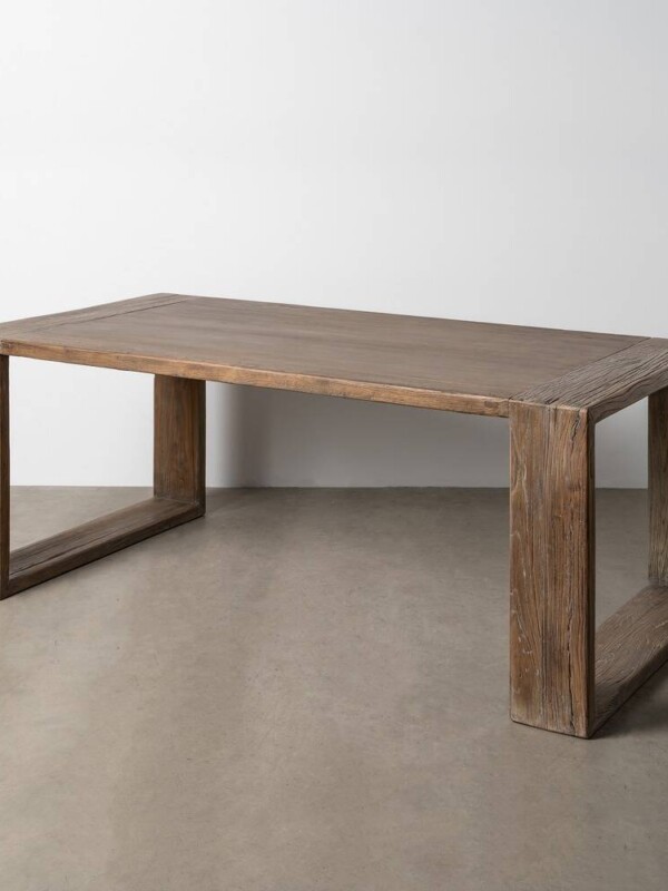 MESA COMEDOR MADERA DE OLMO SALÓN 200 X 100 X 76 CM