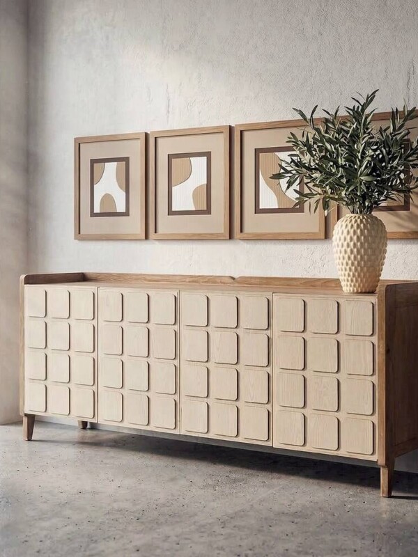 APARADOR MADERA RECICLADA SALÓN 180 X 45 X 78 CM